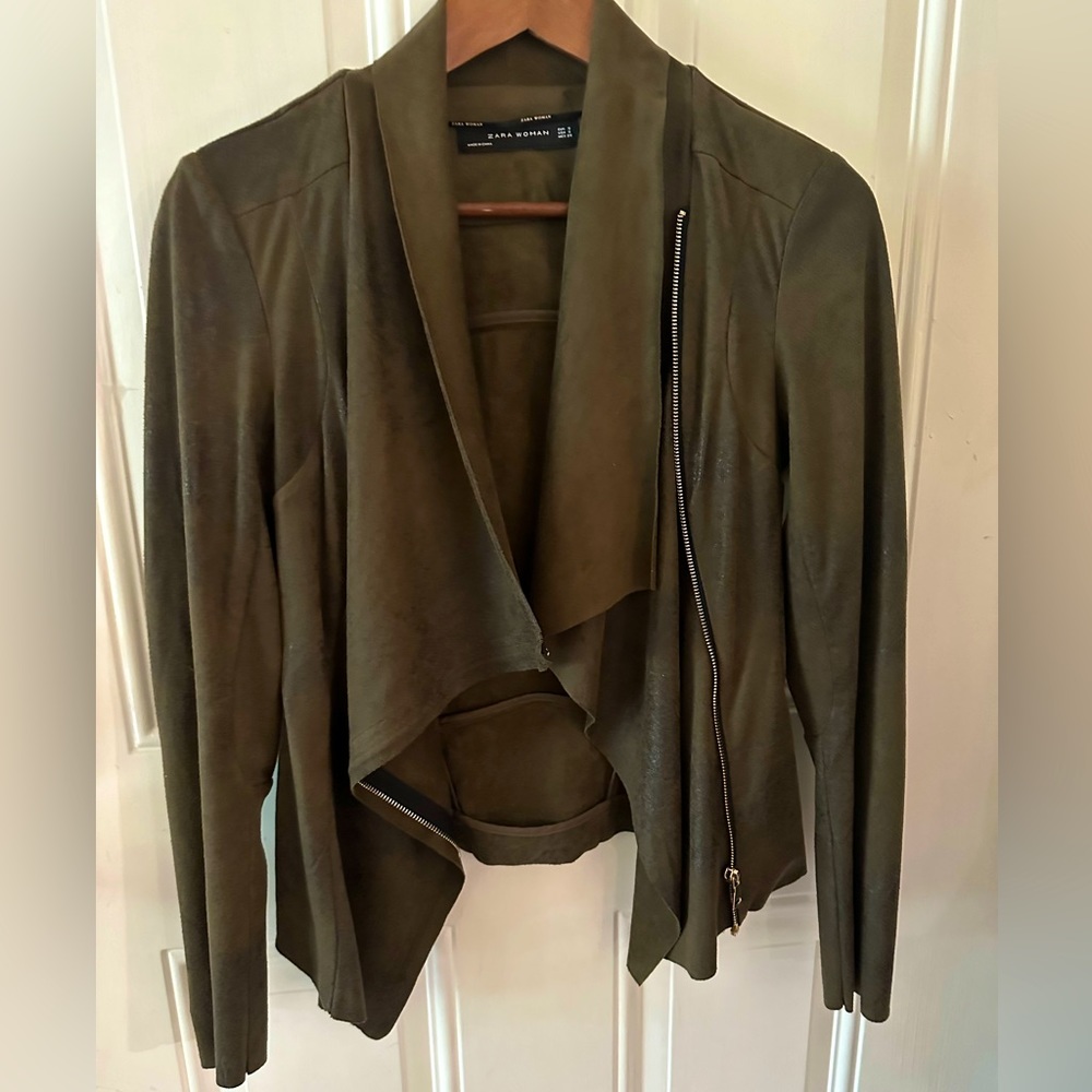 Zara Women’s Small Army Green Jacket